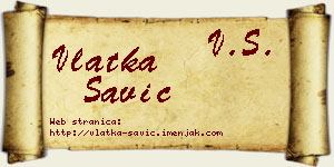 Vlatka Savić vizit kartica
